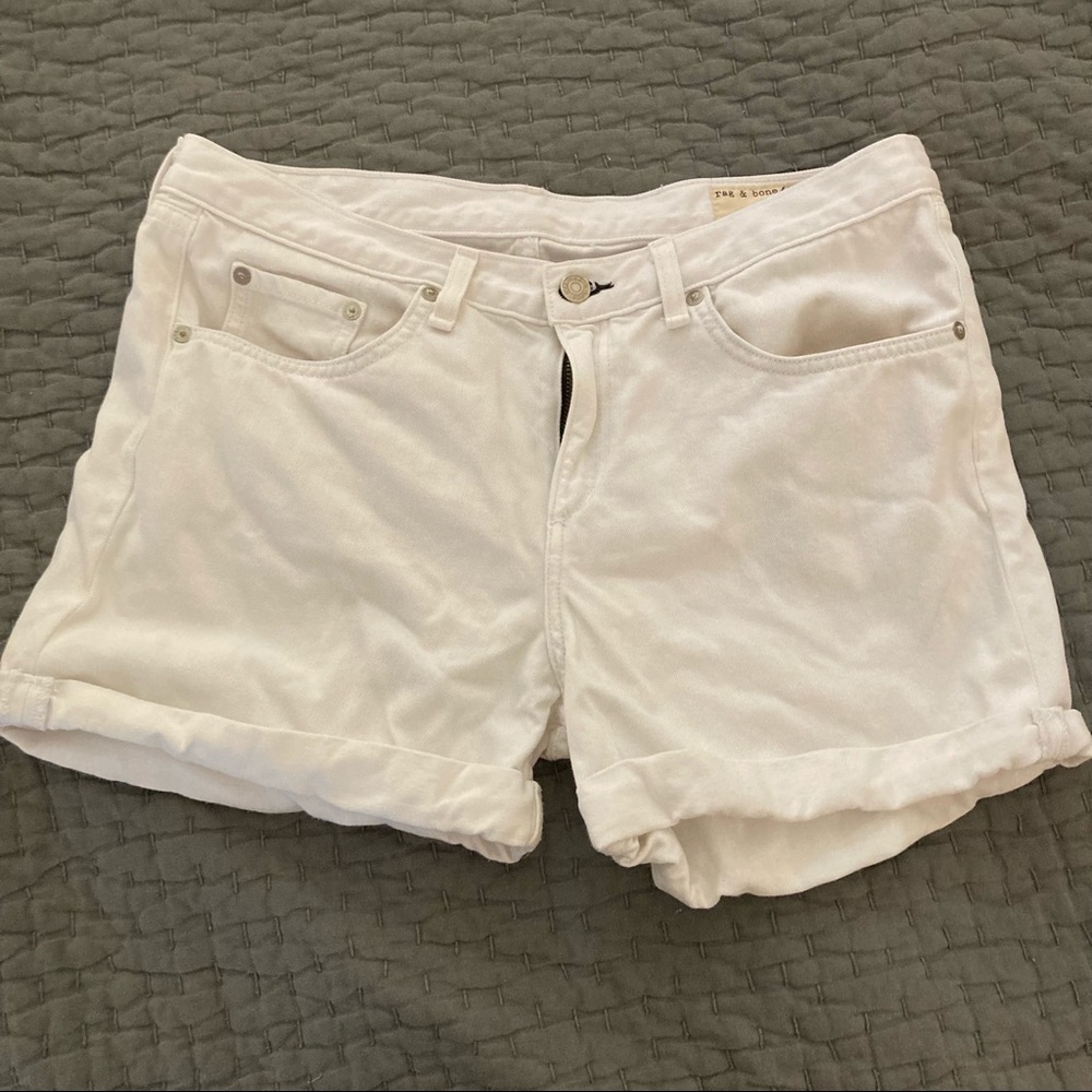 Rag and Bone white denim shorts size 30